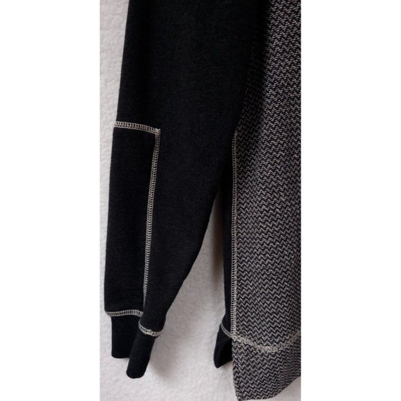 Buckle BKE Mens Small 1/4 Zip Geometric Distressed Pull Over Sweatshirt Hoodie - Picture 4 of 11